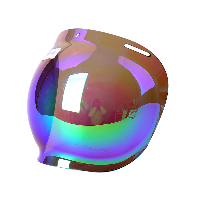 泡泡紫色通用摩托车头盔遮阳板