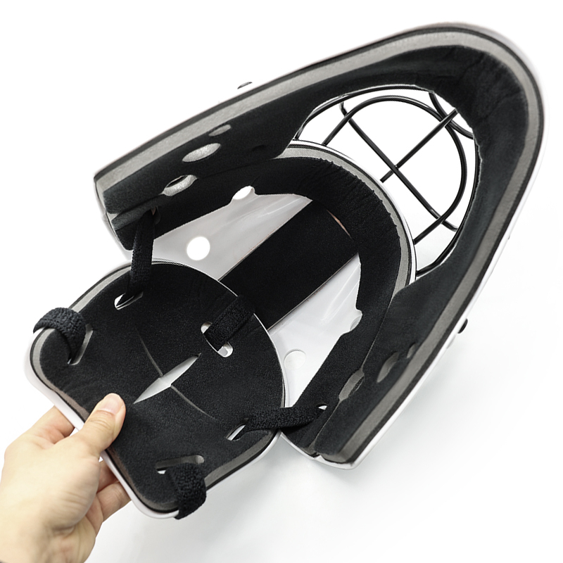 高冲击防护青少年曲棍球守门员头盔